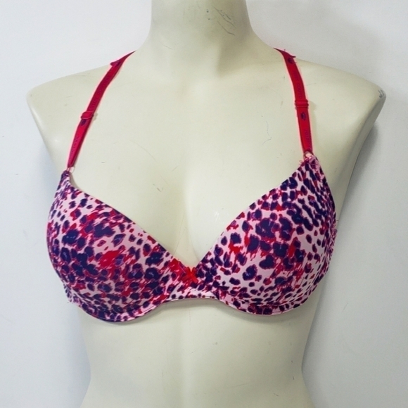 Juicy Couture Pink Animal Print Bra - 34B - Picture 1 of 5